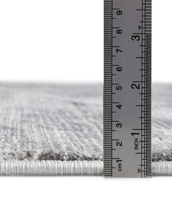 Unique Loom Finsbury Kate Machine Made Solid Rug Gray, Ivory 7' 1" x 10' 0"