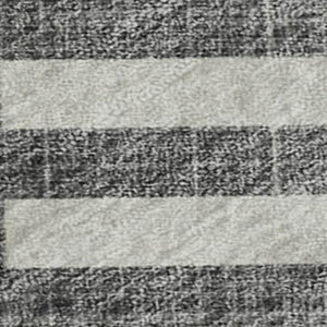 HomeRoots 8' X 10' Charcoal & Ivory Geometric Area Rug - Washable, UV-Protected, Stain-Resistant Design! 652345