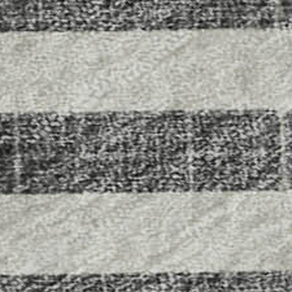 HomeRoots 10' Charcoal and Ivory Geometric Area Rug - Stylish, Washable, UV-Protected for High-Traffic Spaces 652347