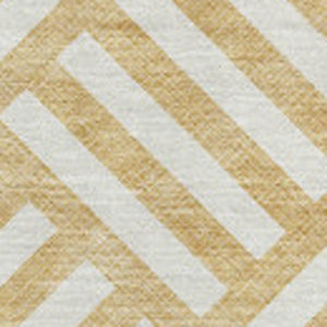 HomeRoots 9' X 12' Gold and Ivory Geometric Washable Area Rug – Stylish, Durable, Stain-Resistant with UV Protection 652358