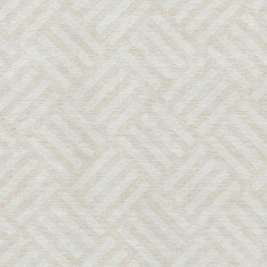 HomeRoots 9' X 12' Ivory Geometric Area Rug - Washable, UV Protected & Stain Resistant for Family Spaces 652370