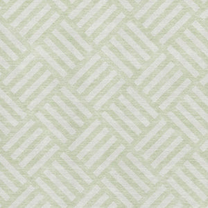 HomeRoots 5' X 8' Mint Green Geometric Area Rug – Washable, UV Protected, Stain-Resistant & Easy Care Design 652379