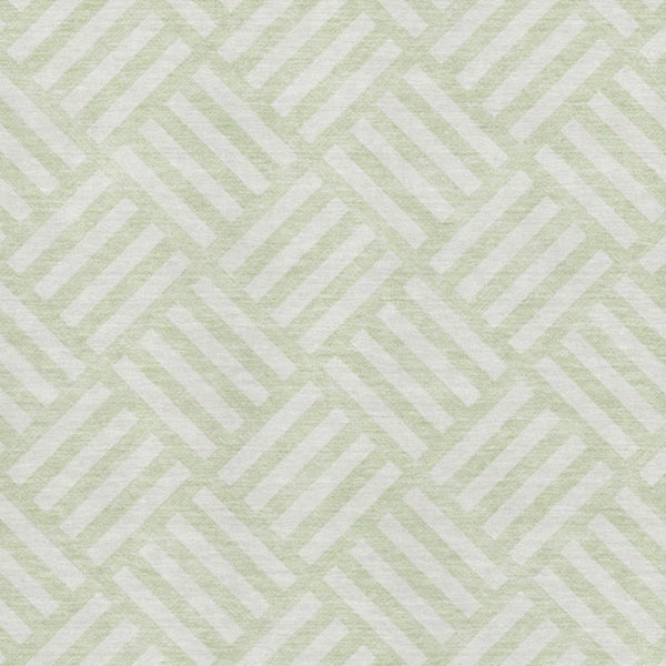 HomeRoots 5' X 8' Mint Green Geometric Area Rug – Washable, UV Protected, Stain-Resistant & Easy Care Design 652379