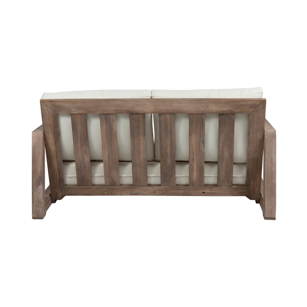 English Elm Christopher Knight Home® - WESTCHESTER Acacia Wood Loveseat & Coffee Table Set in Brown — Floor-Chair Design, Water-Resistant Cushions 70130.00BBGE