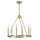 Martin 24'' Wide 6-Light Chandelier - Bronze 6525-AG-NG Norwell