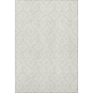 HomeRoots 8' X 10' Stylish Ivory and Beige Geometric Area Rug – Washable, UV-Protected, Perfect for Families! 652519