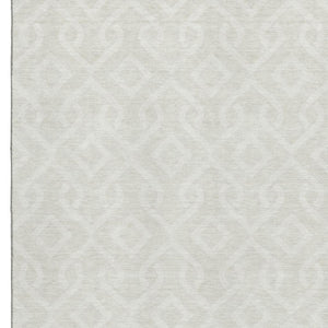 HomeRoots 9' X 12' Ivory & Beige Geometric Area Rug - Washable, UV-Protected, Durable & Stylish for Any Space 652520