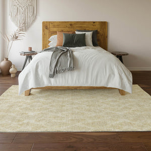 HomeRoots 9' X 12' Beige and Coffee Diamond Area Rug - Washable, UV Protected, Durable for Busy Homes 652610
