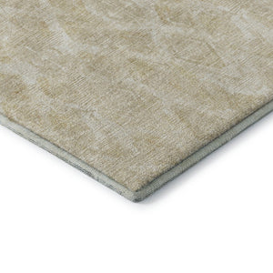 HomeRoots 10' X 14' Beige & Coffee Diamond Area Rug - Washable, UV-Protected, Perfect for Homes with Kids & Pets! 652611