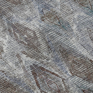 HomeRoots 8' X 10' Blue and Gray Diamond Washable Area Rug - Stylish, Stain-Resistant, UV Protected for Homes 652615