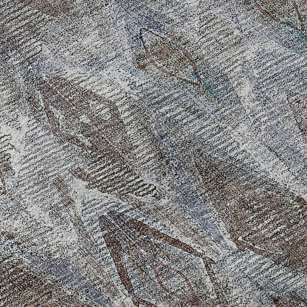 HomeRoots 8' X 10' Blue and Gray Diamond Washable Area Rug - Stylish, Stain-Resistant, UV Protected for Homes 652615