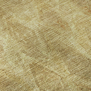 HomeRoots 8' X 10' Gold and Beige Diamond Washable Area Rug - Durable, Stain Resistant with UV Protection 652621