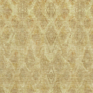 HomeRoots 10' X 14' Gold and Beige Diamond Area Rug - Washable, UV Protected for High-Traffic Spaces 652623