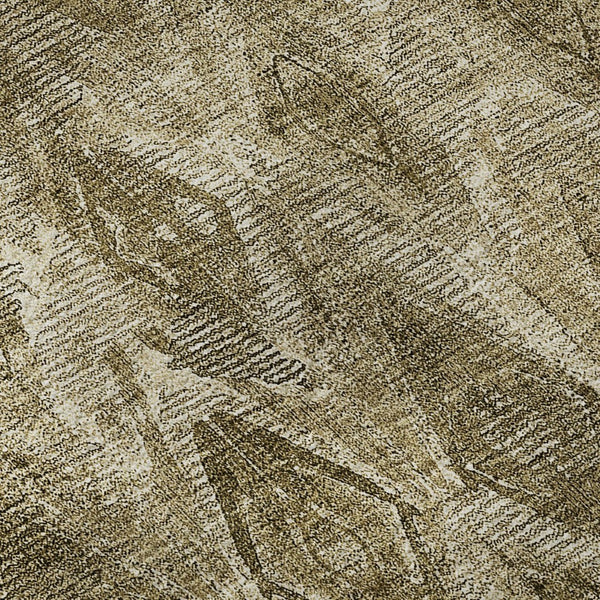 HomeRoots 5' X 8' Coffee and Beige Diamond Area Rug - Washable, UV Protected, Stain Resistant, Durable Design 652625