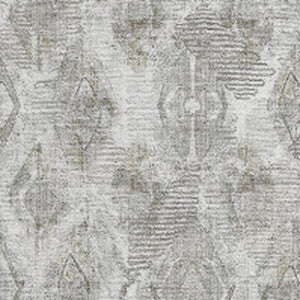 HomeRoots 10' X 14' Silver and Gray Diamond Area Rug - Durable, Washable, UV-Protected for High-Traffic Spaces 652635