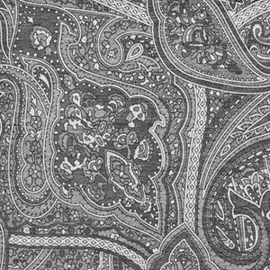 HomeRoots 8' X 10' Gray and Ivory Paisley Area Rug - Washable, UV Protected, Stain Resistant for Busy Homes 652651