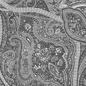 HomeRoots 10' X 14' Gray and Ivory Paisley Area Rug - Washable, UV Protected, Durable for Busy Homes & Kids 652653
