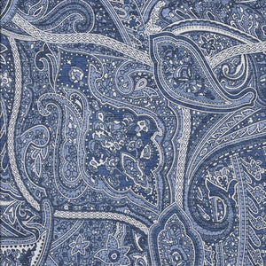 HomeRoots 9' Navy Blue & Ivory Paisley Washable Area Rug - UV Protected, Stain-Resistant, Durable Design 652658