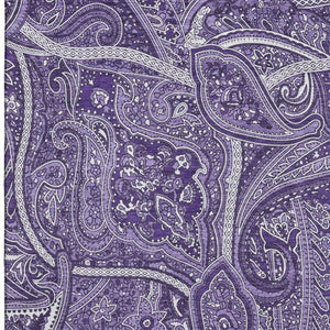 HomeRoots 8' X 10' Elegant Purple & Ivory Paisley Washable Area Rug with UV Protection for Busy Homes 652663