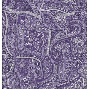 HomeRoots 8' X 10' Elegant Purple & Ivory Paisley Washable Area Rug with UV Protection for Busy Homes 652663