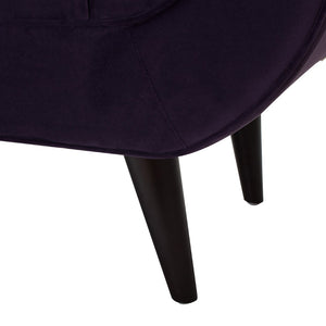 English Elm Alma Velvet Tufted Entryway Bench with Flared Arms and Bolster Pillows Included B2719P238450