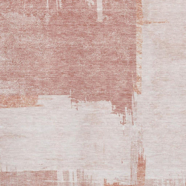 HomeRoots 10' X 14' Blush & Ivory Abstract Area Rug with UV Protection - Durable, Washable & Stylish Décor Solution 652683