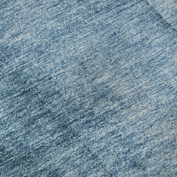 HomeRoots 8' Blue and Ivory Ombre Round Rug - Durable, UV-Protected, Kid & Pet-Friendly, Easy-Clean Style Upgrade 652716