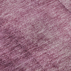 HomeRoots 8' Merlot Ombre Round Rug - Stylish, Washable, UV-Protected for High-Traffic Areas & Family Rooms 652728