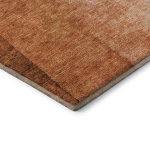 HomeRoots 10' Chili Red to Ivory Ombre Washable Area Rug - UV Protected, Stain-Resistant, Family-Friendly Design 652743