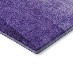 HomeRoots 8' Purple Ombre Round Rug – Stylish, Washable, UV-Protected, Perfect for Living Rooms & Play Areas 652746