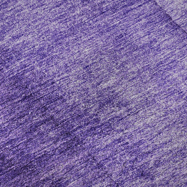 HomeRoots 8' Purple Ombre Round Rug – Stylish, Washable, UV-Protected, Perfect for Living Rooms & Play Areas 652746