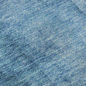 HomeRoots 10' X 14' Teal Ombre Area Rug – Washable, Stain-Resistant, UV Protected for Family Spaces & Style 652755