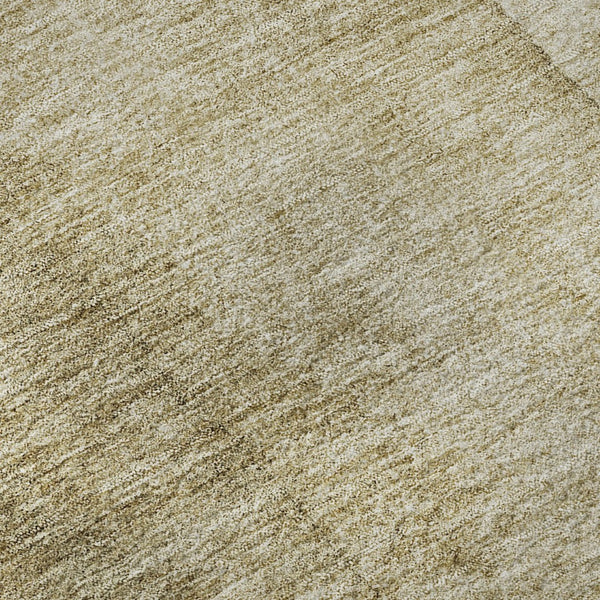 HomeRoots 8' Taupe and Beige Ombre Round Rug – Stylish, Washable, UV-Protected with Stain Resistance for All Spaces 652758