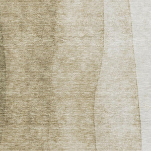 HomeRoots 10' X 14' Taupe Beige Ombre Washable Area Rug with UV Protection - Stylish, Durable & Easy Care! 652761