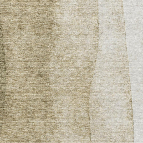HomeRoots 10' X 14' Taupe Beige Ombre Washable Area Rug with UV Protection - Stylish, Durable & Easy Care! 652761
