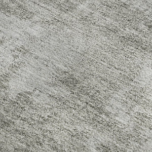 HomeRoots 10' X 14' Gray Gold Ivory Floral Area Rug - Washable, UV Protected, Stain Resistant for Easy Care 652767