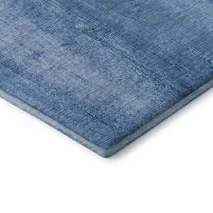 HomeRoots 8' X 10' Blue And Ivory Nautical Area Rug - Washable, UV-Protected, Stain-Resistant, Perfect for Families! 652771