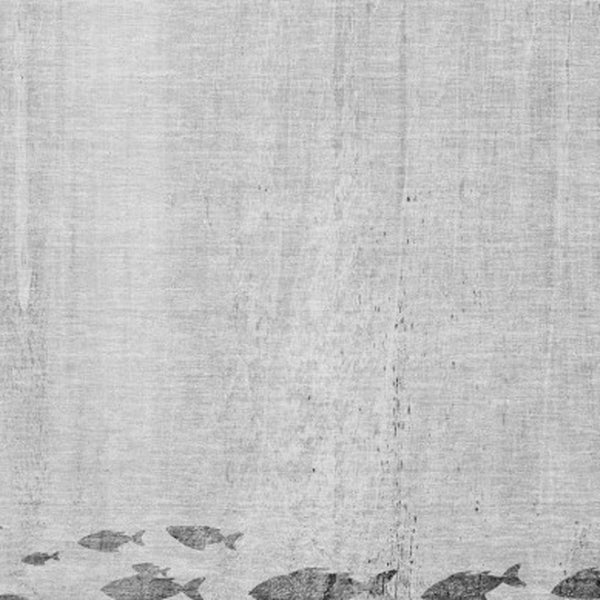 HomeRoots 8' X 10' Gray and Ivory Nautical Washable Area Rug - Durable, UV Protected, Perfect for Families! 652783