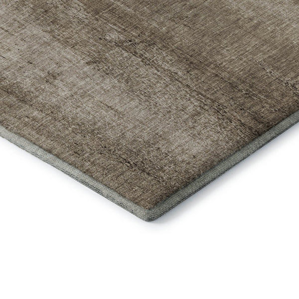 HomeRoots 5' X 8' Coastal-Inspired Taupe and Ivory Area Rug – Washable, UV-Protected, Kid & Pet-Friendly! 652793