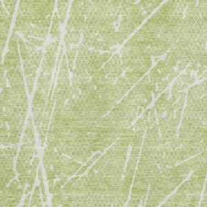 HomeRoots 9' X 12' Artichoke Green Abstract Area Rug - Washable, UV Protected, Stylish, and Stain Resistant! 652808