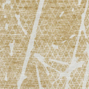 HomeRoots 9' X 12' Beige and Ivory Abstract Washable Area Rug - Durable, UV Protected & Pet-Friendly Design 652814