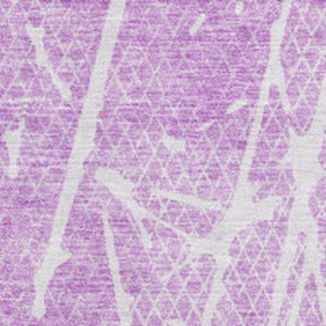 HomeRoots 10' X 14' Lilac And Ivory Abstract Washable Area Rug - UV Resistant, Easy-Care, Modern Design for Homes 652845