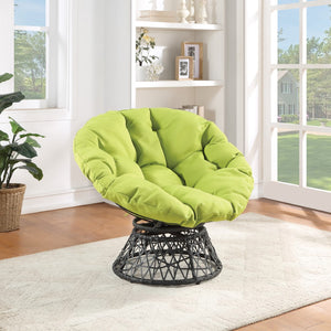 OSP Home Furnishings Papasan Chair Green