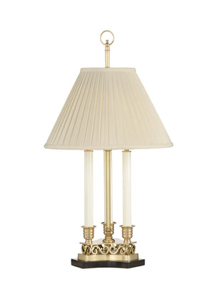 Wildwood Thea Antique Brass Table Lamp - Triple-Candle Style, 28" Sculpted Ambient Light For Small Spaces 65307