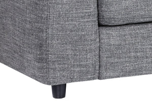 Sunpan Ethan Sofa Chaise - Stylish Comfort with Clean Lines and Black Solid Wood Legs for Modern Spaces Right Arm Facing - 110.5W x 64D x 31H