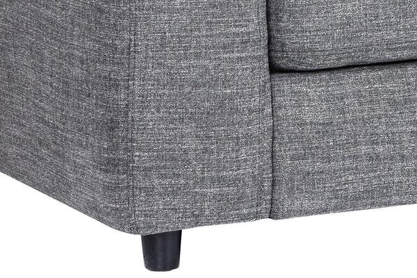 Sunpan Ethan Sofa Chaise - Stylish Comfort with Clean Lines and Black Solid Wood Legs for Modern Spaces Right Arm Facing - 110.5W x 64D x 31H