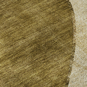 HomeRoots 9' X 12' Brown & Beige Abstract Washable Area Rug - Stain Resistant, UV Protected & Pet-Friendly Decor 653157