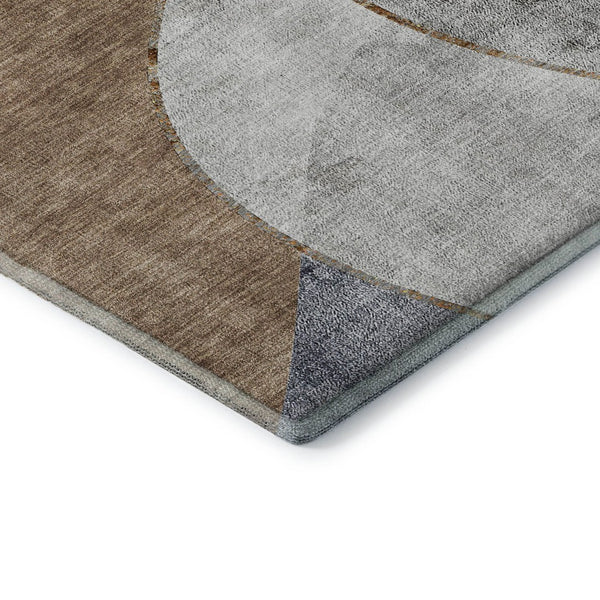 HomeRoots 8' X 10' Modern Abstract Washable Area Rug with UV Protection - Durable, Stylish & Family-Friendly! 653168