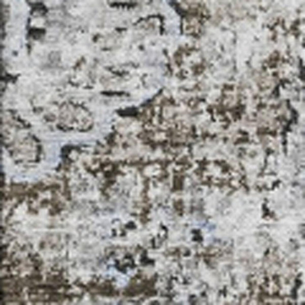 HomeRoots 5' X 8' Chocolate Floral Area Rug - Washable, Stain-Resistant & UV Protected for Family Spaces 653196