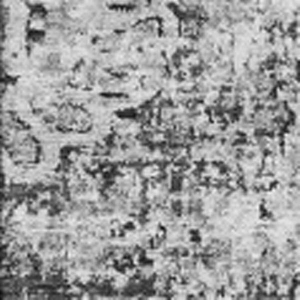 HomeRoots 9' X 12' Gray And Ivory Floral Area Rug - Stylish, Washable, UV Protected for High-Traffic Spaces 653205